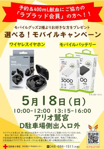 献血予約キャンペーン
