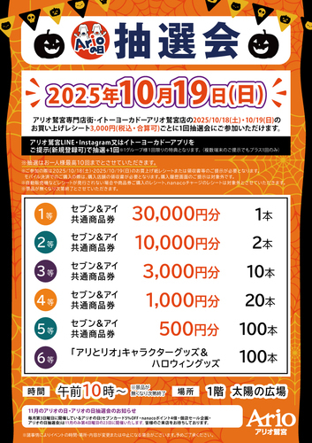 アリオの日　大抽選会