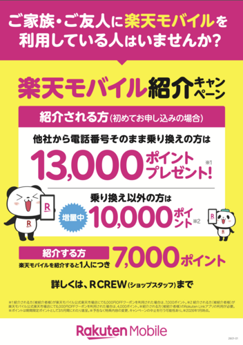Rakuten紹介キャンペーン