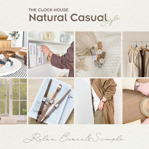 【THE CLOCK HOUSEナチュラルカジュアルスタイル】休日のリラックスした装いに合う新モデル